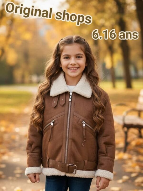 Veste hiver en cuire